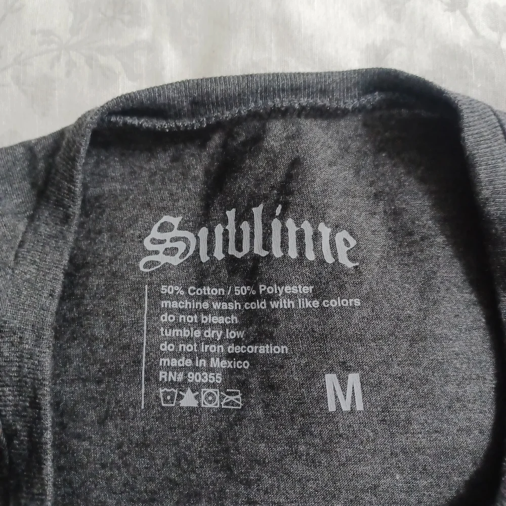 Sublime Graphic Print Tee Medium Gray -Short Sleeve -Long Beach -Rock - Picture 3 of 10